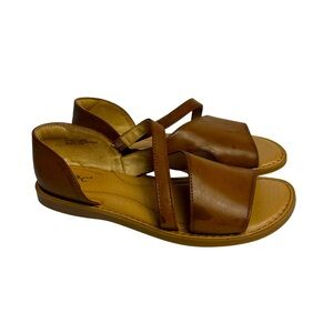 Born Women Brown Slip On Sandals